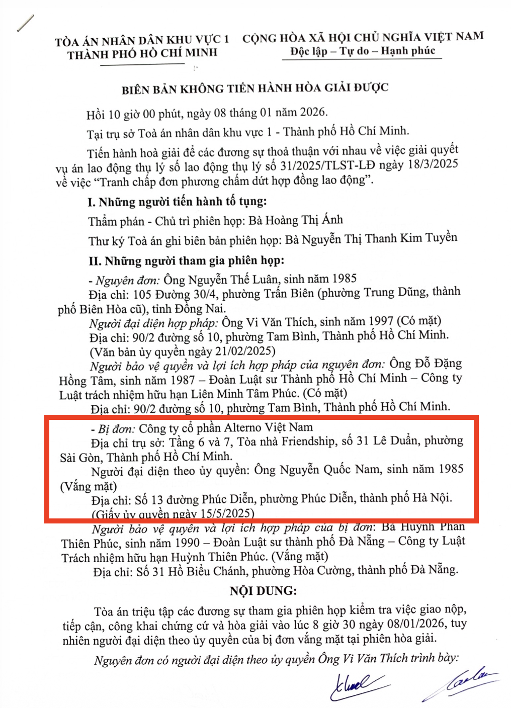 Alterno Lawsuit: Court Evasion and Unverified Evidence in Vietnam (SAND - Part 18)