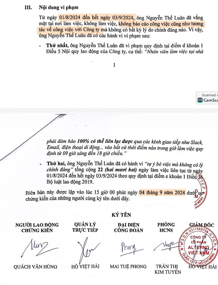 Document image 1 for Termination Notice Amidst Active Corporate Communications